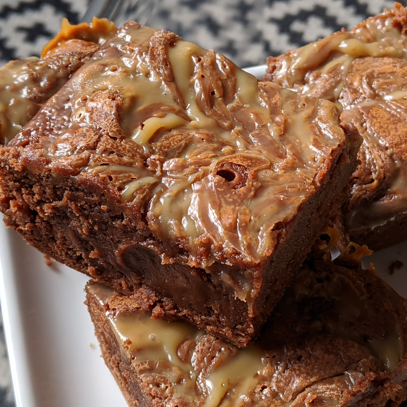 Chocolate Caramel Brownie Bites