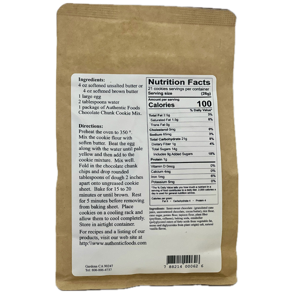 Chocolate Chunk Cookie Mix