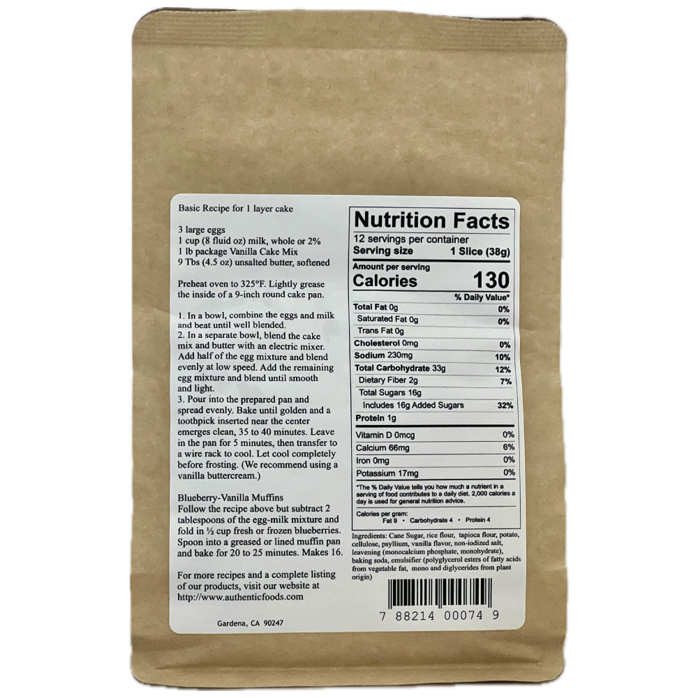 Vanilla Cake Mix